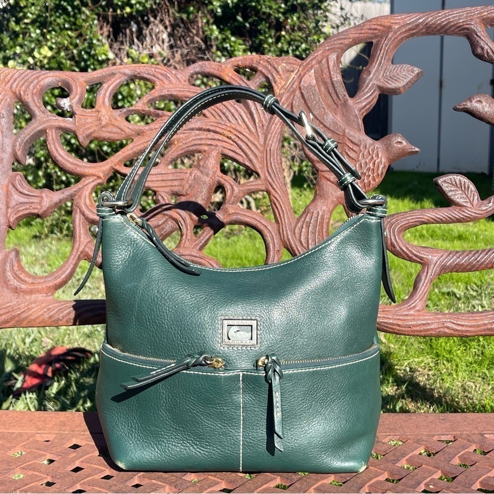 Vintage Dooney & Bourke Alyssa Saffiano Leather Shoulder Bag